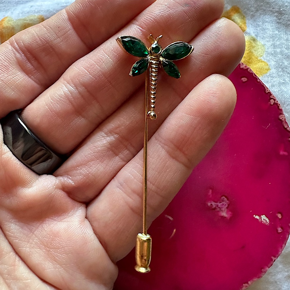 Vintage Dragonfly Stick Pin